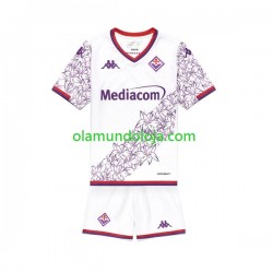 Camisola ACF Fiorentina Criança Equipamento Segundo 2023-2024 Manga Curta